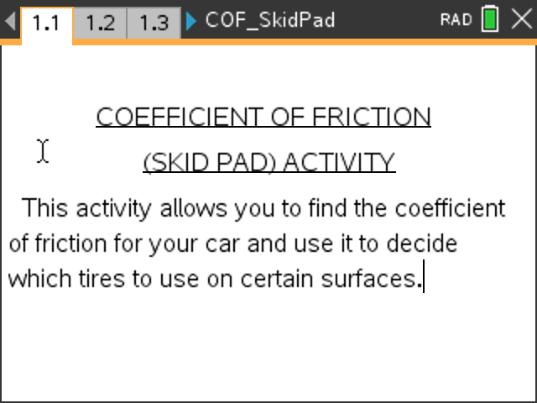 The Science of Racing: Coefficient of Friction (Skid Pad)